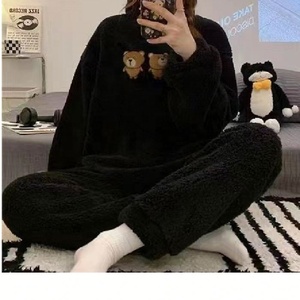 Set Pigiama in Flanella da Donna - Morbido e Caldo Abbigliamento da Notte per Autunno e Inverno |   Comodo Completo Due Pezzi, Abbigliamento Casual per Casa - Product Image 2