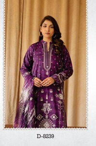 Shalwar Kameez de haute qualité pour femmes costumes en coton pakistanais imprimés qualité importée Salwar Kameez - Product Image 5