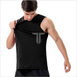 เสื้อกล้ามผ้าฝ้ายเนื้อนุ่มพิเศษสำหรับผู้ชาย2024เสื้อกล้ามคอกลมแขนกุดระบายอากาศได้ดีเสื้อกั๊กสำหรับเล่นกีฬาเสื้อถักแบบรูเรียบ - Product Image 1