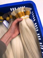 Perruques frontales naturelles 100% vierges, cheveux en vrac, noir, brun, Blond platine, couleurs claires pour extensions de cheveux humains