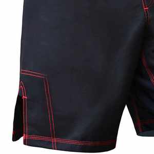 Shorts de combat personnalisés à taille élastique imprimés pour le kick-boxing, le muay-thaï et le MMA, technique de sublimation lavée, entraînement de combat, boxe - Product Image 5