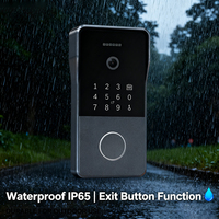 Système d'interphone vidéo IP intelligent Hiwink Poe 2K avec reconnaissance faciale et palmaire, station de porte avec écran tactile 7 pouces pour villa