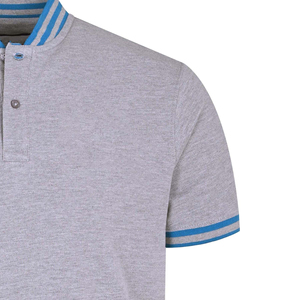 Venta al por mayor 100% algodón de manga corta POLO camisas de polo de color sólido para los hombres - Product Image 4