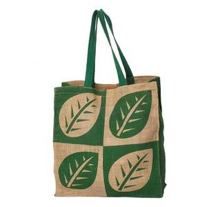 2025 vente en gros personnalisé imprimé décontracté grande capacité épicerie chanvre fourre-tout sac à provisions sacs de jute - Product Image 1