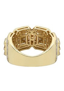 À la mode Hip Hop Ice Out VVS naturel 10K 14K 18K or plein diamant rond et princesse bague de luxe bijoux personnalisés bague pour hommes - Product Image 3