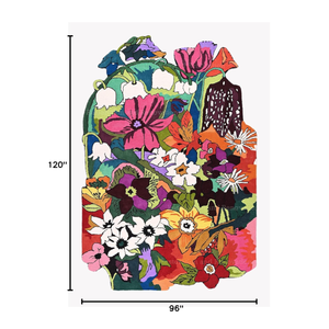 La mejor calidad, alfombra moderna para el suelo del hogar, tela de lana suave con estampado 3D, alfombra de diseño Floral de estilo nórdico, la más vendida para vivir, personalizada - Product Image 2