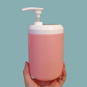 ขวดครีมบำรุงผิวทรงกระบอกพลาสติก PET ขนาด1000มล. พร้อมฝาปั๊มขัดผิวบรรจุภัณฑ์เครื่องสำอางครีมทาหน้าจากโรงงานเวียดนาม - Product Image 5