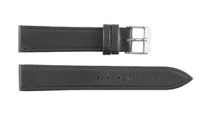 Bracelet de montre unisexe en cuir véritable marron foncé classique de luxe 20 mm respirant résistant à l'eau pour montre connectée léger et réglable - Product Image 5