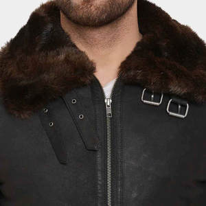 Heavyweight Waterproof Original Fabric <b>Faux</b> Fur <b>Leather</b> <b>Jacket</b> Comfortable Best Article Customized Size <b>Faux</b> Fur <b>Leather</b> <b>Jacket</b> - Product Image 6