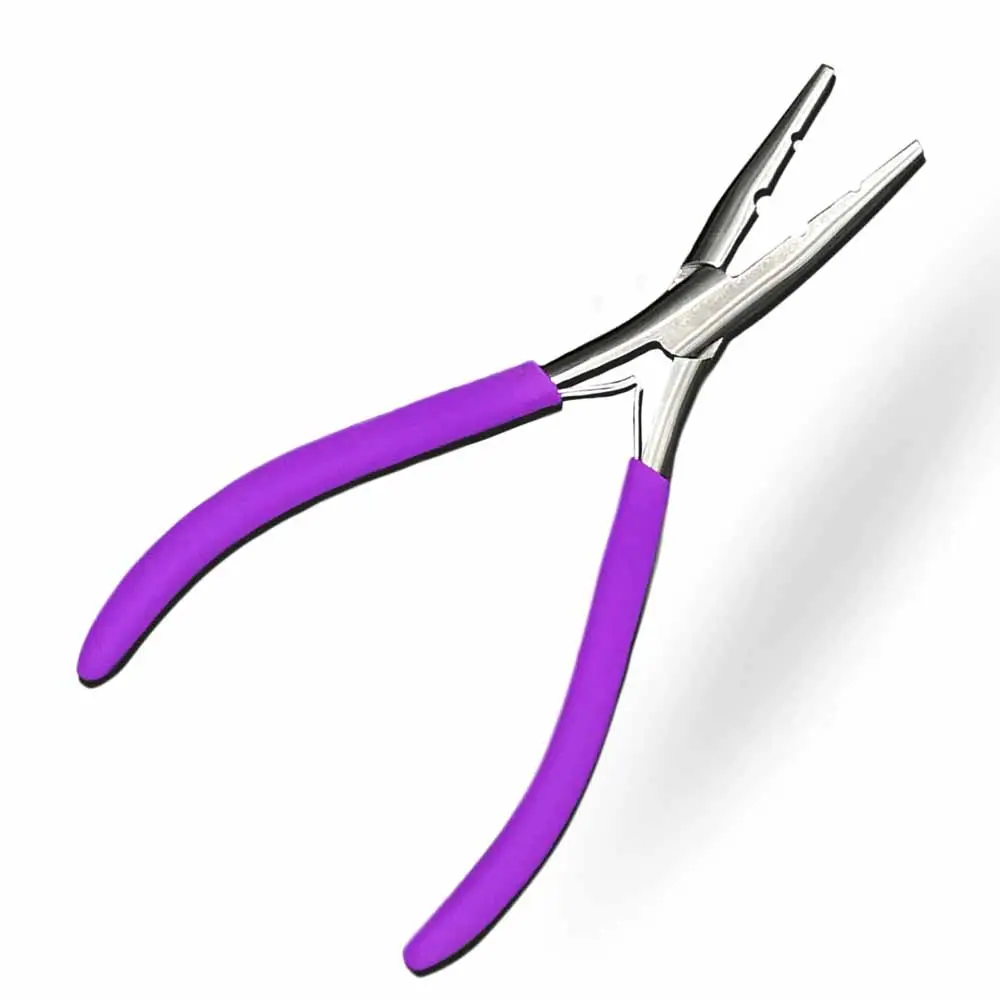 Личная лента для ухода за волосами Инструменты для наращивания волос из нержавеющей стали с гладкими цветными щипцами для наращивания