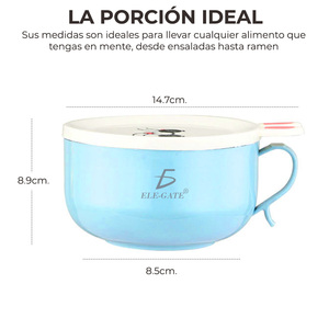 Juego de Cubiertos de Acero con Diseño de Dibujos Animados, Tazón Ecológico para Niños Pequeños, Caja de Silicona de Grado Alimenticio con Diseño Impreso para Comer - Product Image 4