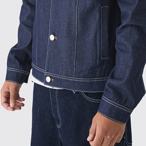 Nouvelle veste polyvalente en toile personnalisée pour homme, 100% coton, douce, imperméable, style streetwear, fabrication rapide, vêtements décontractés, mode hiver - Product Image 4