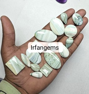 Calcedoine Saturne de haute qualité, multicolore, pierre naturelle en vrac, taille personnalisée pour la fabrication de bijoux, pierre précieuse polie, IRFAN GEMS - Product Image 1