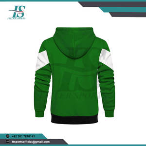 Sweat à capuche à fermeture éclair personnalisée en gros, veste de sport unisexe à blocs de couleur, sweat à capuche tendance à fermeture éclair personnalisée - Product Image 3