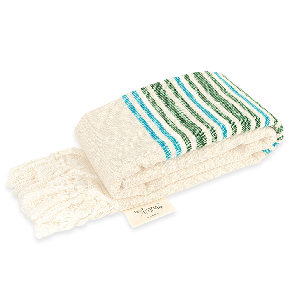 Green & Turquoise Stripes