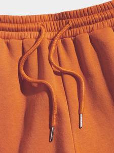 Pantalones de chándal de cintura alta para hombre, de secado rápido, transpirables, a prueba de viento, de algodón y poliéster, pantalones de chándal teñidos lisos, bolsillos, talla 6XL, Invierno - Product Image 5