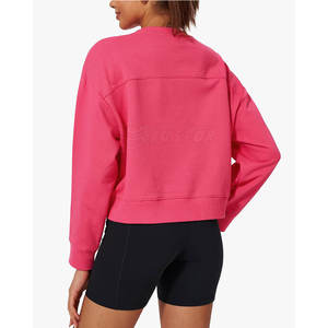 Pulls en tricot d'hiver personnalisés pour femmes avec logo sur le devant - Tissu polyester/coton - Product Image 6