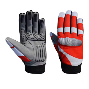 Gants de motocross de haute qualité Conception sur mesure Gants en tissu sublimés de motocross à doigt complet - Product Image 6