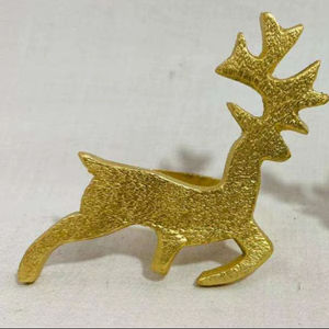 แหวนผ้าเช็ดปากโลหะตอกลายขายดี ดีไซน์งานฝีมือ สำหรับตกแต่งโต๊ะอาหารอย่างหรูหราในงานเลี้ยงที่บ้านหรืองานสังสรรค์ตามฤดูกาล - Product Image 1