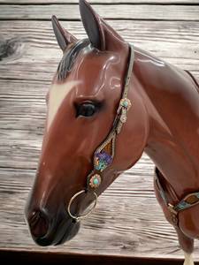 Luxury Western Headstall & Breast Collar Set Premium Horse Tack Designs Luxury Tack Set for Horse Full Draft Horse Full Set - Product Image 6