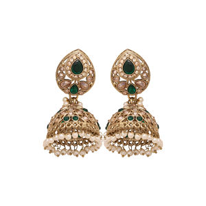 Joyería nupcial de diseñador, collar indio tradicional, cadenas de forma ovalada AD inversa, joyería nupcial elegante - Product Image 5