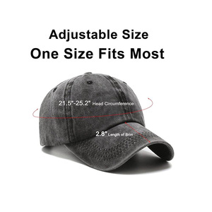 หมวกเบสบอลผ้าทอลายทแยงผ้าทั่วไปสำหรับแฟนกีฬาผู้ชายผู้หญิง - Product Image 5