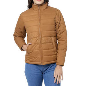 Chaqueta acolchada de moda para mujer con tela resistente al agua y chaqueta acolchada cálida para mujer - Product Image 6