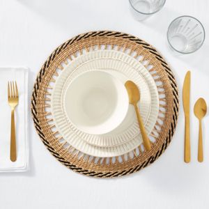 Eco Friendly Round Wicker <b>Placemats</b> Cheapest Price <b>Circular</b> Seagrass Table <b>Placemat</b> for Dinner Decoration - Product Image 3
