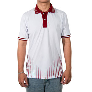 Polo de manga corta de algodón para hombre, informal, clásico, de color sólido, personalizado, con logotipo bordado - Product Image 5