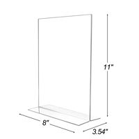 Support en plastique double face écologique et personnalisable pour cadres photo et porte-menu