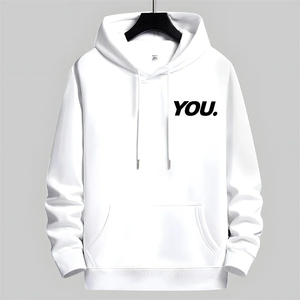Haute Qualité Heavyweight Fleece Pull Sweat Hommes 100% Coton Personnalisé Imprimé Zip-up Coupe Ourlet À Capuche Brodé Coupe-Vent - Product Image 5