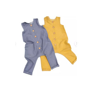 100% orgánico algodón mamelucos ropa de bebé mameluco con logotipo personalizado 100% algodón orgánico GOTS mamelucos en buen precio - Product Image 1