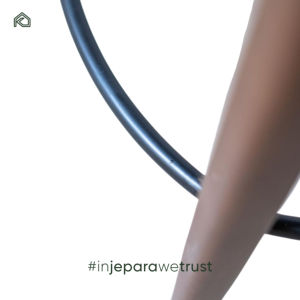 Silla de Bar Alta Tapizada de Madera de Teca, Estilo Moderno y Minimalista, Muebles para Cafetería, Restaurante, Hotel, con Respaldo - Product Image 4