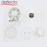 Ventilateur d'extraction mural puissant et silencieux pour salle de bain, cuisine, toilettes