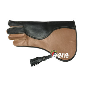 Gant de fauconnerie de haute qualité avec surpiqûres renforcées, protection en cuir épais pour faucons, hiboux, aigles - Product Image 2