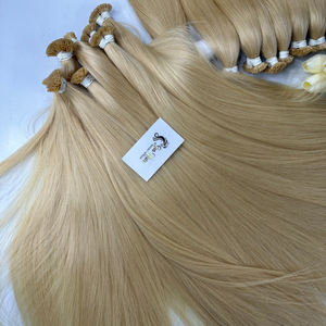 100% extensiones de cabello humano vietnamita Real Peluca de punta plana de queratina de onda profunda suelta recta Natural varios colores al por mayor - Product Image 4