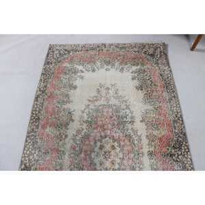 Tapis turc 3,8x7,2 pieds, tapis persan rouge en laine - Product Image 5