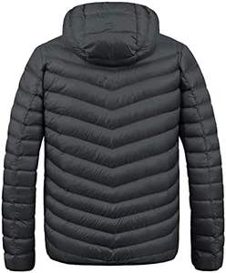 Venta al por mayor de alta calidad de los hombres XL chaqueta acolchada con capucha de lona ligera burbuja a prueba de viento prendas de vestir exteriores invierno empacable alternativa - Product Image 2