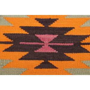 Alfombra turca vintage de 2x9.1 pies (60x277 cm), alfombra roja con lunares - Product Image 4