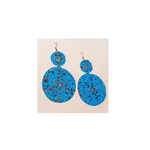 Bijoux de mode de luxe, boucles d'oreilles brodées en forme d'étoile, taille personnalisée et vente, boucles d'oreilles en perles personnalisées pour filles, femmes, cadeau - Product Image 3