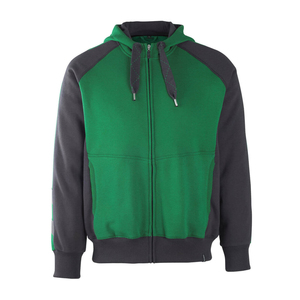 Logo personalizado bordado impreso sudaderas con bolsillo sudaderas manga larga color liso sudaderas con cremallera - Product Image 3