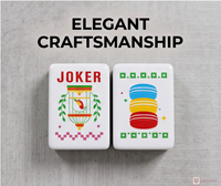 Tuiles de Mahjong de Luxe en Acrylique à Vendre : Motifs Arc-en-ciel, Bords Blancs, Chat Noir et Designs Rétro – Idéales pour Fêtes et Cadeaux