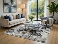 Maschinell Gefertigter Gewebter Adiva Jacquard Moderner Flanell Türkischer Teppich Hochwertige Jute-Rückseite Fleckbeständig Mittellanger Flor