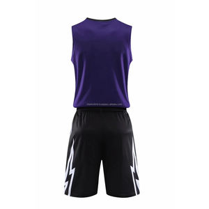 Ensemble de maillots de basket-ball personnalisés par sublimation pour hommes |   Vêtements de sport d'équipe imprimés et respirants |   Maillot de basket-ball cool - Product Image 2