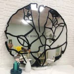 Large Antique Metal Design Wall <b>Mirror</b> <b>Frame</b> with a Victorian-inspired Design and Elegant Carvings for a Luxurious Touch - Product Image 3