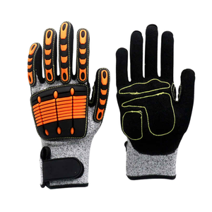 Guantes mecánicos transpirables con diseño de logotipo personalizado, cómodos y ligeros, guantes de cuero de seguridad para el trabajo - Product Image 5