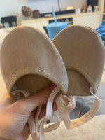 Zapatos de Gimnasia Rítmica para Mujer, de Piel de Oveja y Microfibra, con Logotipo Personalizado, Tacón Plano, Cómodos, Duraderos, Tallas Grandes, para Baile