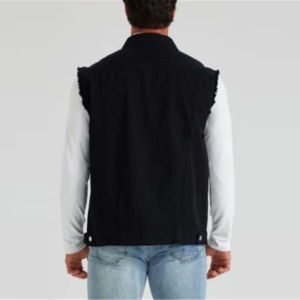 Haute qualité 100% coton Denim gilet pour hommes Logo personnalisé respirant mâle jean gilet dernière conception en gros décontracté grande taille - Product Image 6