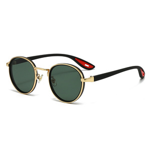 <span class=keywords><strong>Gafas</strong></span> de Sol <span class=keywords><strong>Redondas</strong></span> con Marco de Aleación Vintage 2025, Personalizadas con Logotipo, Fotocromáticas, Protección UV400, para Conducir, para Hombre y Mujer - Product Image 6