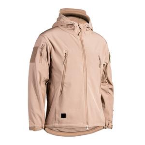 Veste coupe-vent d'hiver en toile imperméable avec col montant - Product Image 1